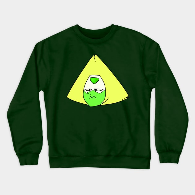 Peridot Unamused Crewneck Sweatshirt by WatermelonSoap